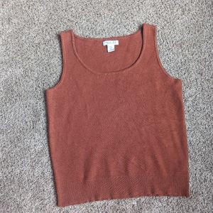 Rachel Zoe Burnt orange sweater vest